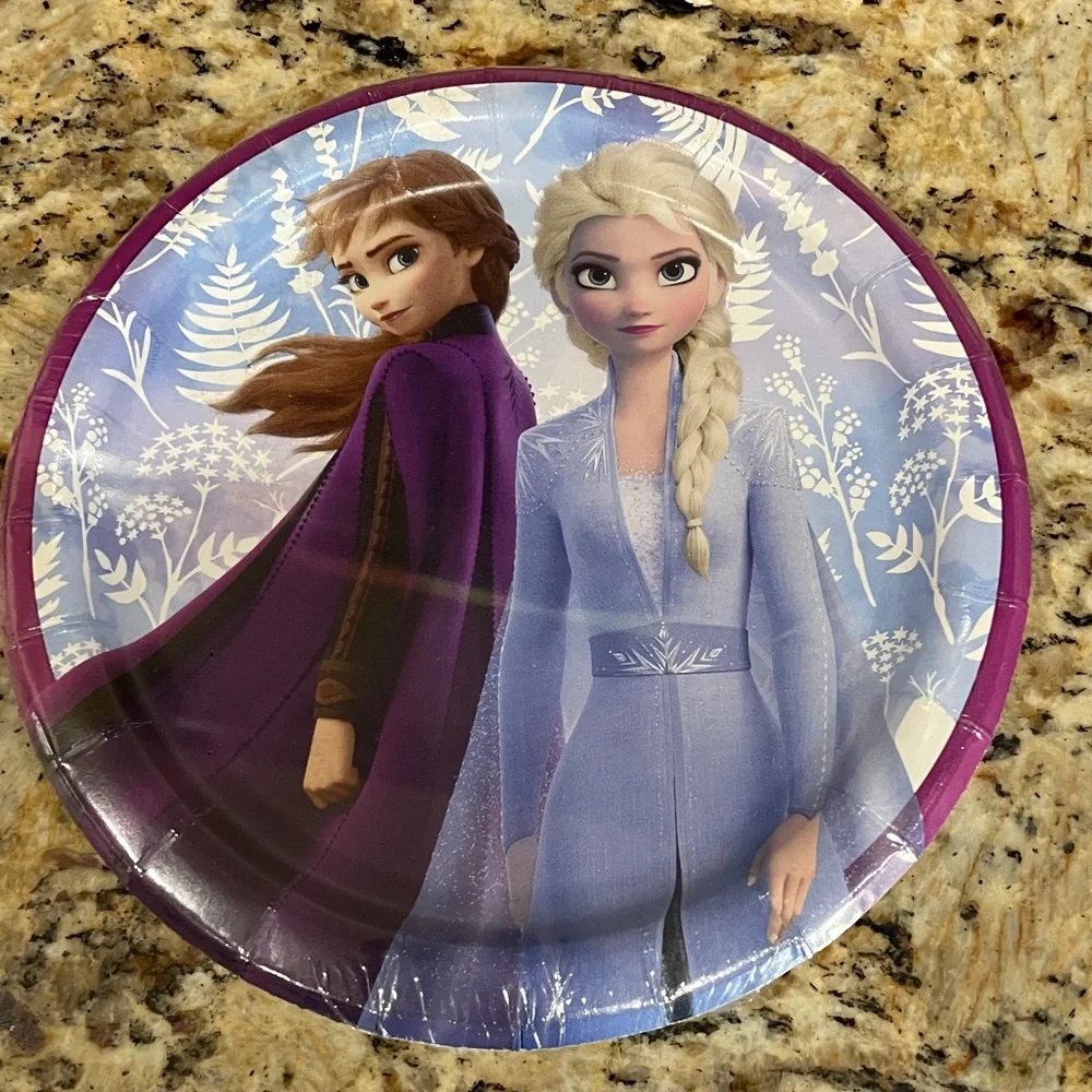 Disney Frozen party supply bundle plates, napkins, tablecovers, tattoos New